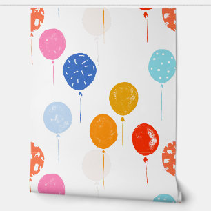 Birthday party nursery balloon wallpaper
