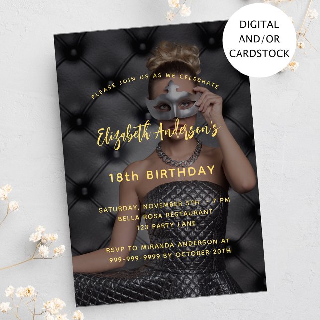 Birthday party photo invitation (Creator Uploaded)