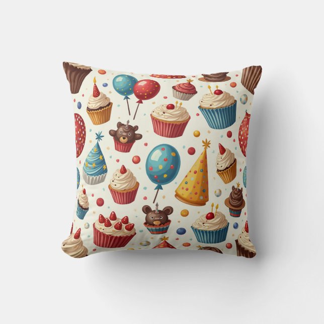 birthday party pillow cushion (Front)