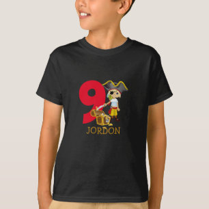 Birthday Party Pirate 9th Name  T-Shirt