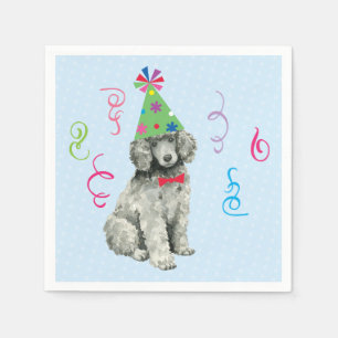 Birthday Party Poodle Napkin