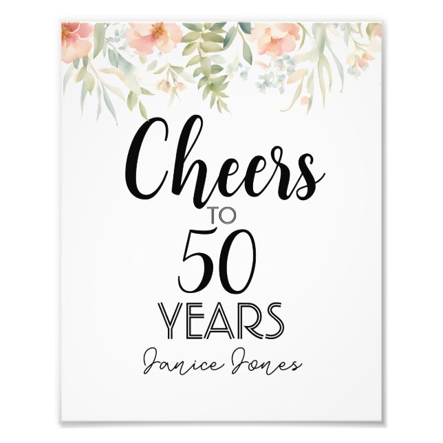 birthday party poster sign chalkboard (Front)