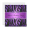 Birthday Party Purple Black Zebra Diamond