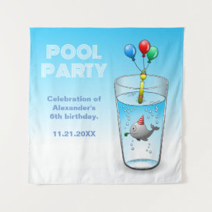 Birthday Party-ready Whale Tapestry