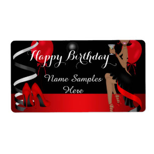Birthday Party Red Black Shoe High Heels Ethnic