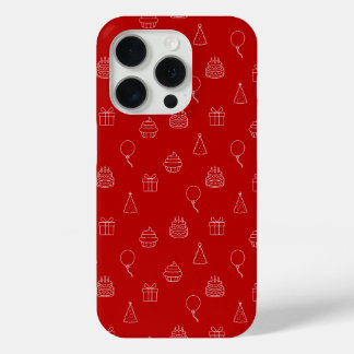 Birthday Party Seamless Pattern iPhone 15 Pro Case