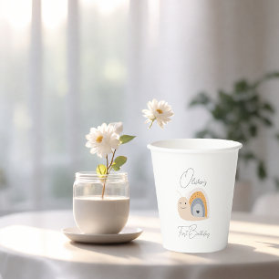 Birthday Party Snail Rainbow Rain Paper Cups