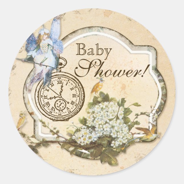 Birthday Party Sticker or Seal - Faerie Princess (Front)