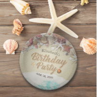 Birthday Party Summer Sea Beach Starfish Sea shell