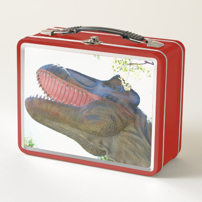 Birthday Party T-Rex Metal Lunch Box (Front)