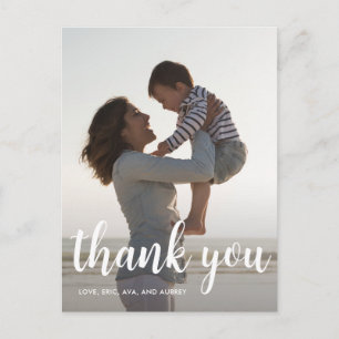 Birthday Party Thank You Script Full Photo Postcard