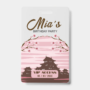 Birthday Party VIP Access Badge ID Badge
