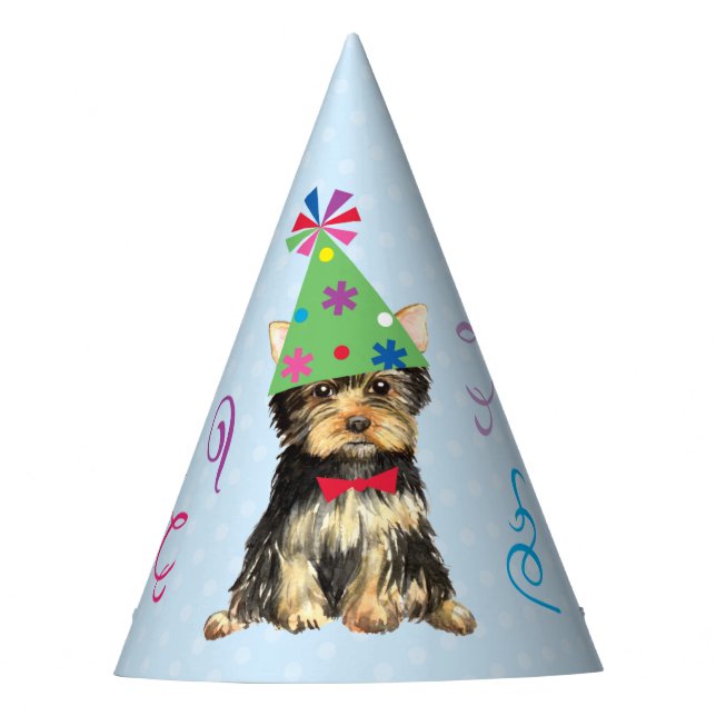 Birthday Party Yorkie Hat (Front)