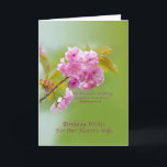 Birthday, Pastor’s Wife, Cherry Blossoms, Religiou Card<br><div class="desc">These lovely pink cherry blossoms together with the quote from the Old Testament make a wonderful cover for this birthday greeting card.   Feel free to change the inside verse to suit your needs.</div>