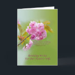 Birthday, Pastor’s Wife, Cherry Blossoms, Religiou Card<br><div class="desc">These lovely pink cherry blossoms together with the quote from the Old Testament make a wonderful cover for this birthday greeting card.   Feel free to change the inside verse to suit your needs.</div>