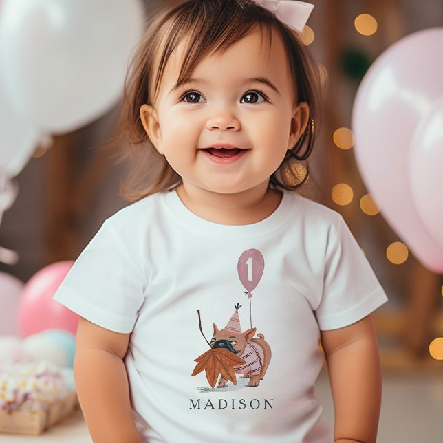 Birthday Paw-ty cute puppy dog Pug Custom Age Baby T-Shirt (Birthday Paw-ty cute puppy dog Pug Custom Age Baby T-Shirt)