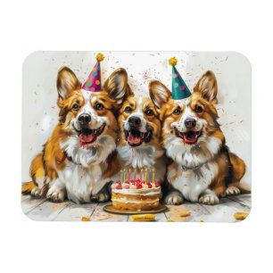 Birthday Pembroke Welsh Corgi Dogs Magnet