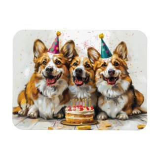 Birthday Pembroke Welsh Corgi Dogs Magnet