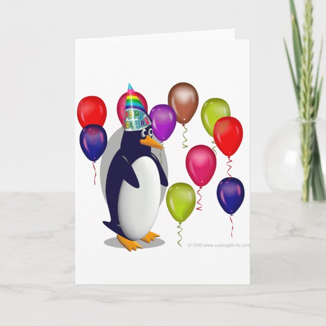 Birthday Penguin Card (Front)