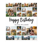 Birthday Personalised 24 Photo Collage