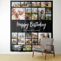 Birthday Personalised 24 Photo Collage