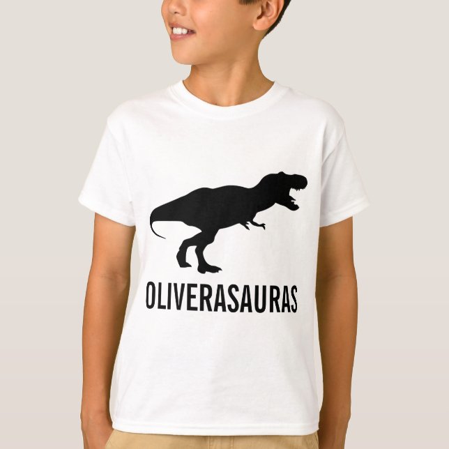 Birthday Personalised Dinosaur Tee (Front)