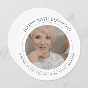 Birthday Personalised Photo and Text Card