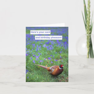 Birthday Pheasant Card