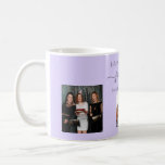 Birthday photo best friends names violet lavender coffee mug<br><div class="desc">A gift from friends for a woman's 21st birthday, celebrating her life with 3 of your photos of her, her friends, family, interest or pets. Personalize and add her name, age 21 and your names. A violet, lavender colored background. Her name is written with a modern hand lettered style script...</div>