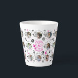 Birthday Photo Collage For Daughters Latte Mug<br><div class="desc">This birthday design is created for a daughter and features a modern multi-image layout that highlights eight photos in a soft, balanced photo montage composition. It is suitable for daughters of different ages, from childhood through teenage and middle-aged years, and can also be used for someone who is like a...</div>