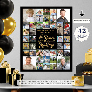 Birthday Photo Collage YEARS IN THE MAKING