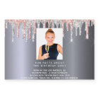 Birthday photo silver pink fun facts bio