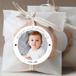 Birthday Photo Stickers Custom Birthday Labels