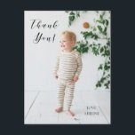 Birthday Photo Thank You Post Card<br><div class="desc">Say thank you with this customisable photo card.</div>