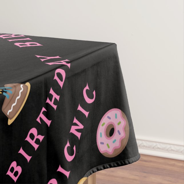 Birthday Picnic Party Tablecloth (In Situ)