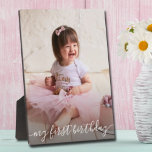 Birthday Picture Frame Easel Back Frameless Photo<br><div class="desc">Tabletop plaque with a built-in easel features your favourite photo and any text put directly on the hardboard panel for a stunningly crisp image with an easy wipe clean surface. Great as a gift or to display your favourite photo in your home. TIP: If using square plaque, crop your photo...</div>