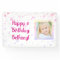 Birthday Pink Confetti Dots Photo Personalised