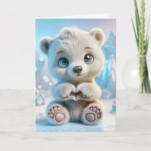 Birthday Polar Bear Cub  Card