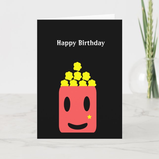 Birthday Popcorn Card (Front)