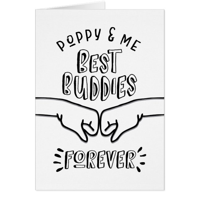 Birthday - Poppy & Me, Best Buddies Forever (Front)