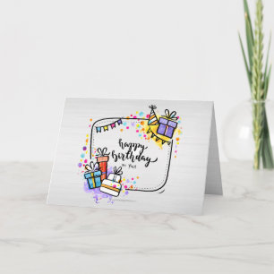 Birthday Presents (Optional Photo) Card