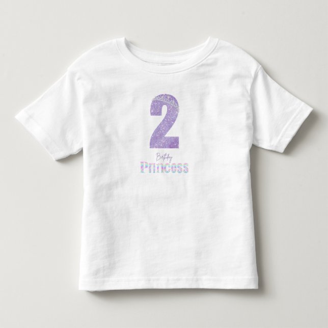 Birthday Princess 2 Year Old T-Shirt (Front)