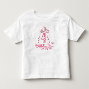 Birthday Princess 4th Birthday Toddler T-Shirt