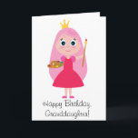 Birthday Princess Artist Granddaughter Card<br><div class="desc">This card is for a princess-artist granddaughter on her birthday. Matching items,  such as child's apron and sticker,  are available at penguincornerstore under the appropriate categories.</div>