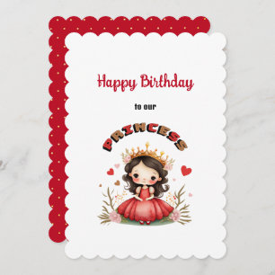 Birthday princess card