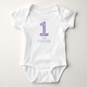 Birthday Princess Crown T-Shirt for 1 year old Baby Bodysuit