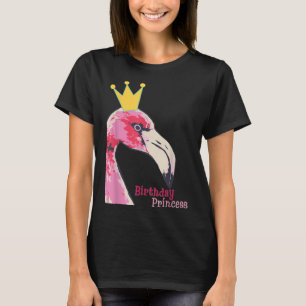 Birthday Princess Girl Flamingo Cute Flamingo T-Shirt