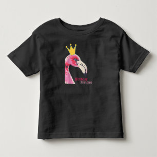 Birthday Princess Girl Flamingo Cute Flamingo Toddler T-Shirt