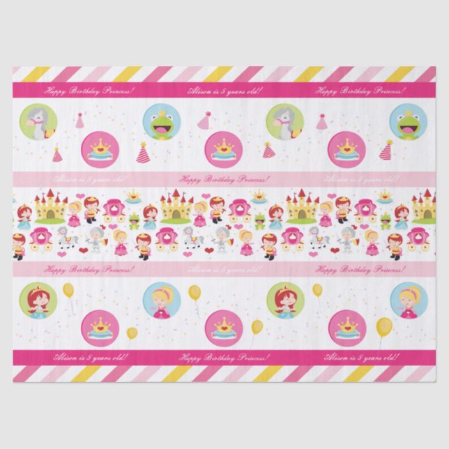 Birthday Princess Tissue Paper (Front)