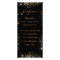 Birthday Progam Quiz black gold glitter photo
